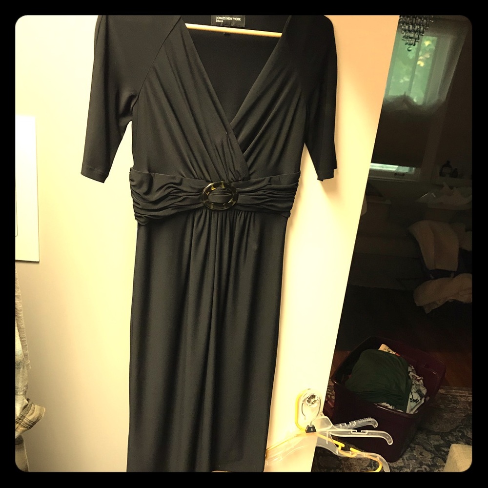 Black midi professional dress